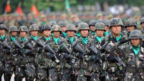 File photo: Philippine soldiers