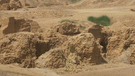 Babylonian ruins in Hilla, Iraq