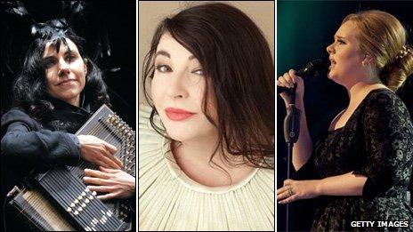 PJ Harvey, Kate Bush, Adele