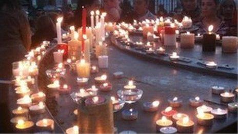 Candle0lit vigil