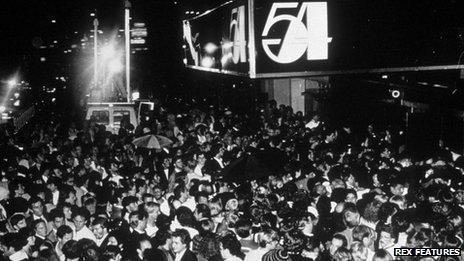 Crowds outside Studio 54