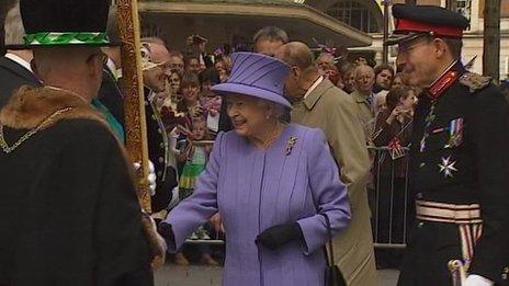 The Queen in Exeter