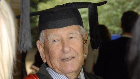 World's oldest graduate Allan Stewart