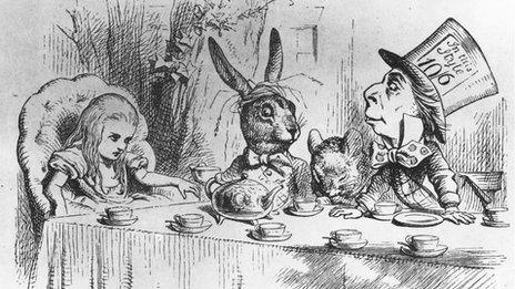 Original illustration by J Tenniel for Lewis Carrol's 1865 Alice's Adventures in Wonderland