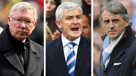 Sir Alex Ferguson, Mark Hughes, Roberto Mancini