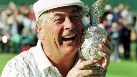 Christy O'Connor Jnr after his Senior British Open win at Royal Portrush in 1999