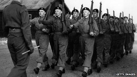 National Service recruits in 1953