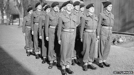 National Service recruits in 1952