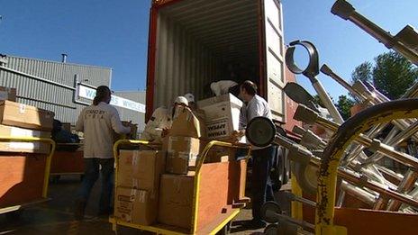 Aid shipment for Syria leaves Nottingham