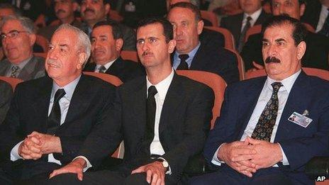 Syrian President Bashar al Assad is seated in the front row at a Baath Party conference in Damascus on June 20 2000, the day he took office.