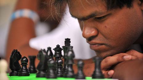 Visually challenged chess tournament in Hyderabad