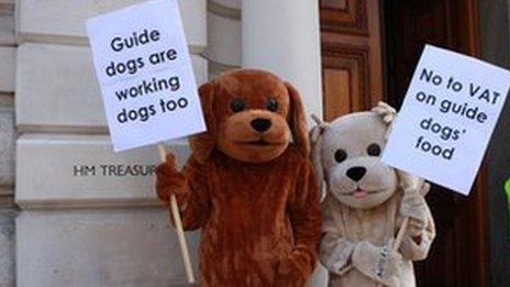 Guide Dogs protest