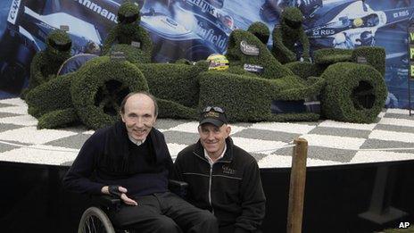 Sir Frank Williams with Paul King at the Chelsea Flower Show