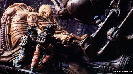 The "Space Jockey" makes his first and only appearance in Alien (1979)