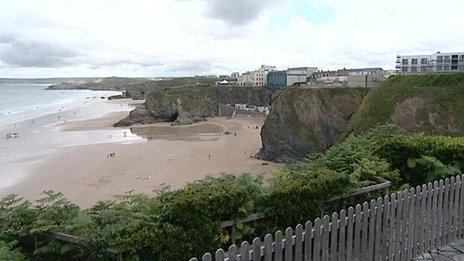 Great Western beach in Newquay