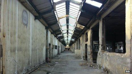 Factory in Patras, once used as a shelter