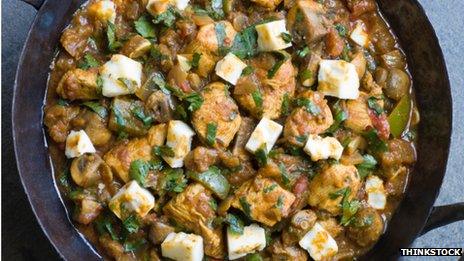 Chicken and paneer Balti