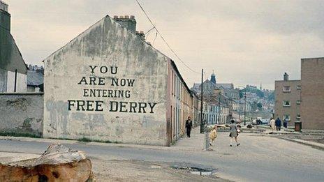 Bogside in Derry, 1972