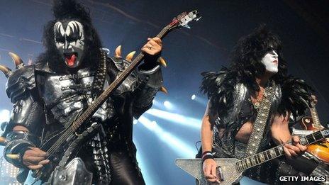 Gene Simmons and Paul Stanley from Kiss