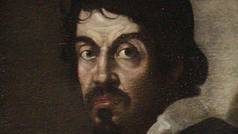 Caravaggio portrait by unknown painter