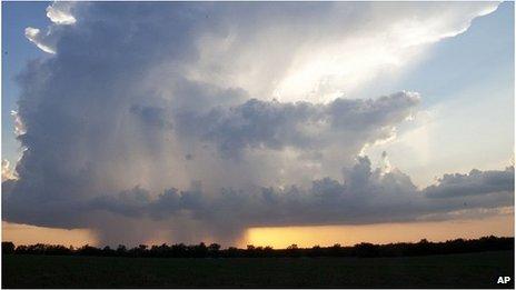 Thunderstorm over Wichita, Kansas