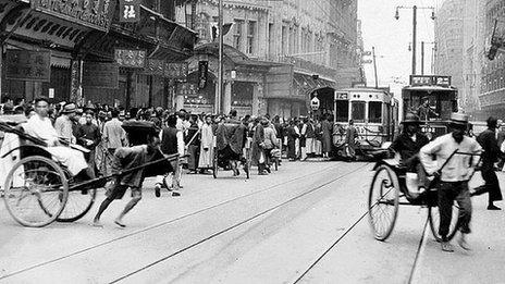 Nanking Road, Shanghai, 1925