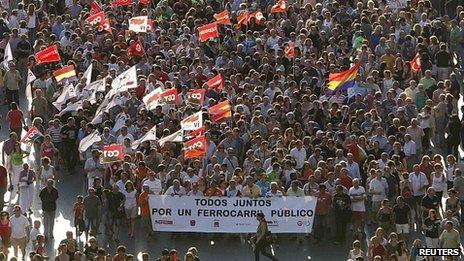 March in Valencia, 19 Jul 12