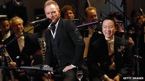 Sting performs with The Philadelphia Orchestra