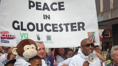 Peace in Gloucester march takes place