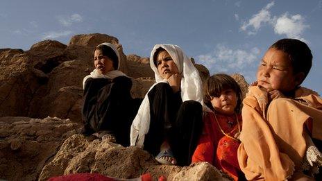 Family in Bamiyan
