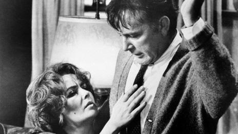Elizabeth Taylor and Richard Burton in a scene from the film Who's Afraid of Virginia Woolf