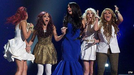Little Mix, with mentor Tulisa, win the X Factor