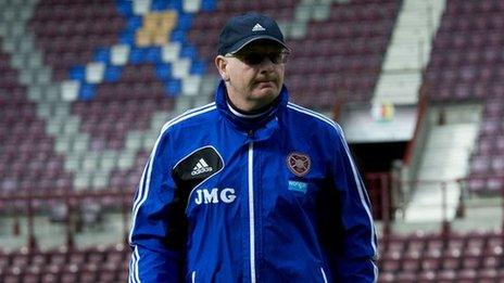 Hearts manager John McGlynn