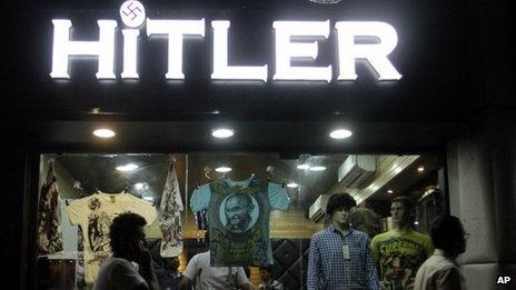 The "Hitler" store in Ahmedabad, Gujarat