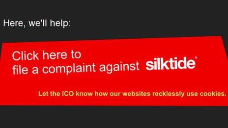 Screenshot of complaint help