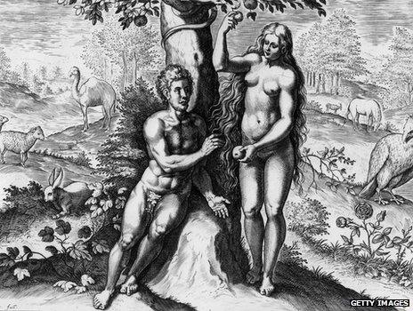 Adam and Eve at the tree of knowledge