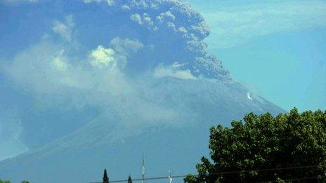 San Cristobal volcano eruption in Nicaragua