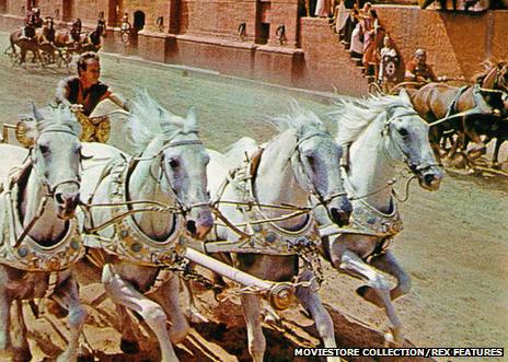 A scene from Ben Hur, the 1959 movie made at Cinecitta Studios