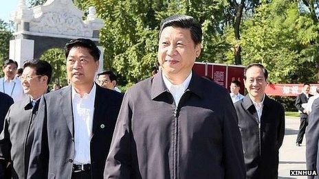 Xi Jinping at the China Agricultural University in Beijing. 15 Sept 2012
