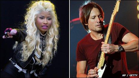 Nicki Minaj and Keith Urban