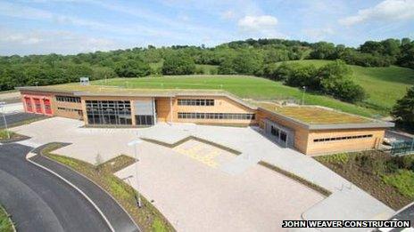 The new building in Llandrindod Wells