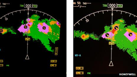 Honeywell airborne weather radar