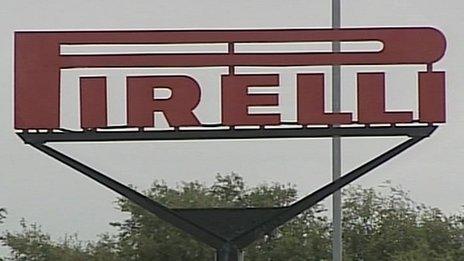 Pirelli factory in Carlisle