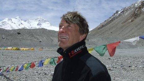 Graham Hoyland at Mount Everest