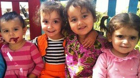 Girls at Orphanage No. 1 in Dushanbe