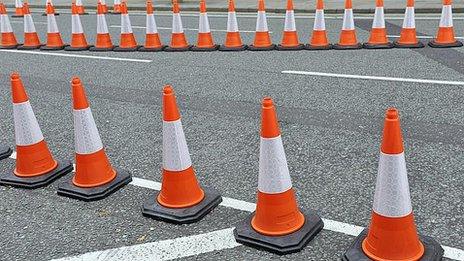 Roadwork cones