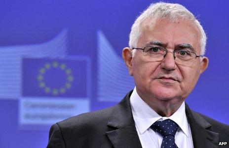 John Dalli at a news conference in Brussels, 17 July 2012