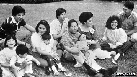The Marcos family in 1986