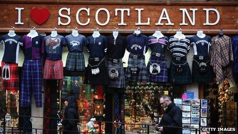 Shop called 'I love Scotland'