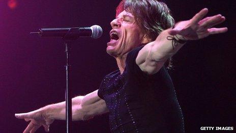 Mick Jagger in concert, 2008